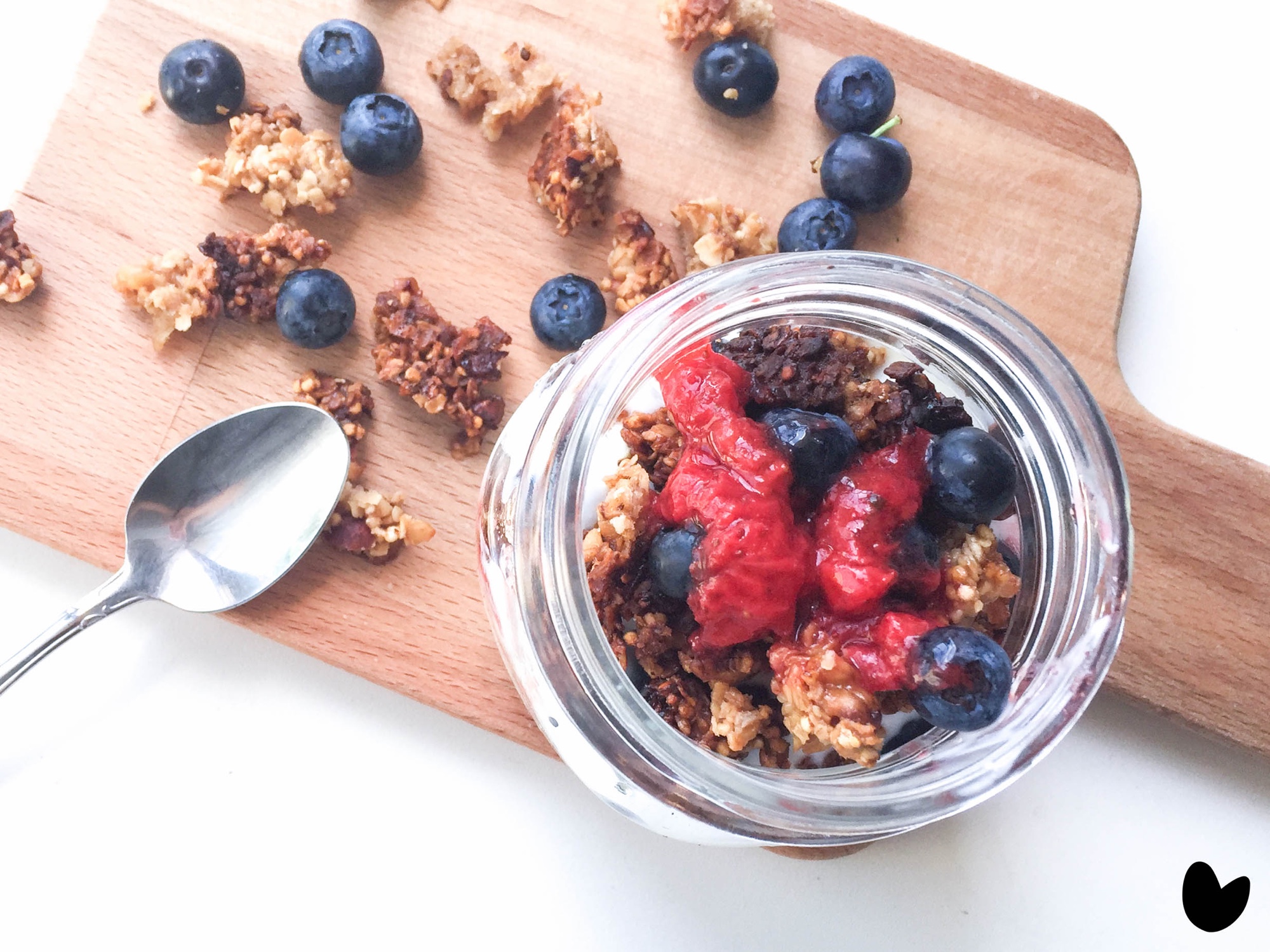 Müsli im Glas Vegan Breakfast Jar